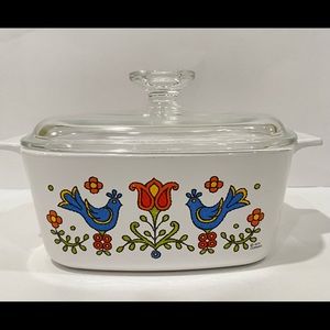 Corningware Country Festival 1.5 Qt Cass & Lid